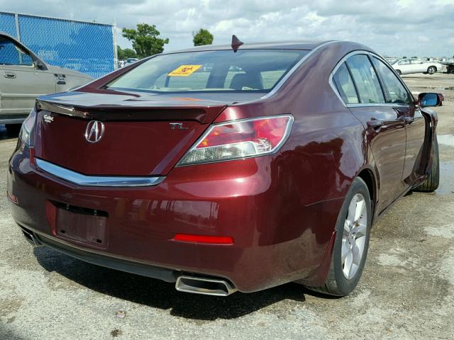 19UUA8F53DA016064 - 2013 ACURA TL TECH RED photo 4