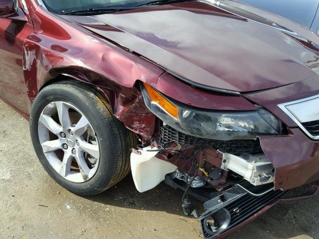 19UUA8F53DA016064 - 2013 ACURA TL TECH RED photo 9