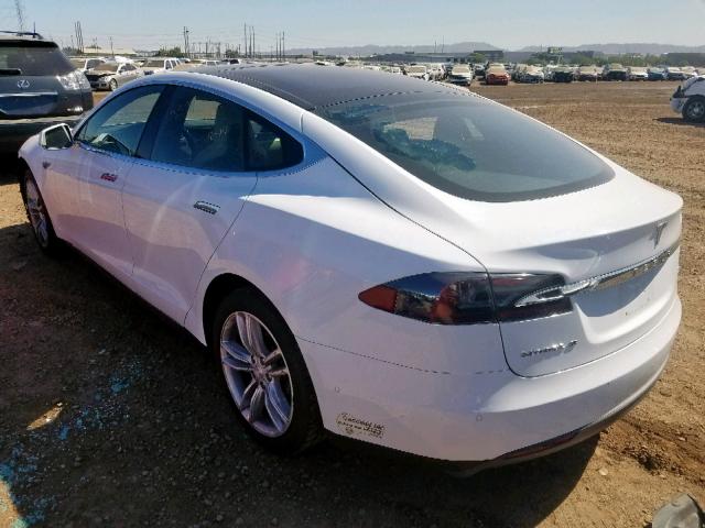 5YJSA1E20FF115598 - 2015 TESLA MODEL S أبيض صورة 3