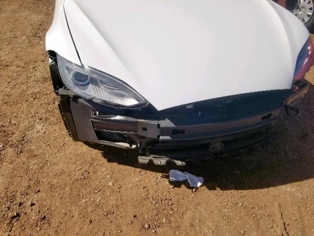 5YJSA1E20FF115598 - 2015 TESLA MODEL S أبيض صورة 9