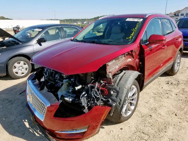 5LMCJ2D92KUL18348 - 2019 LINCOLN MKC SELECT RED photo 2