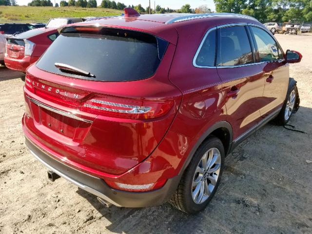 5LMCJ2D92KUL18348 - 2019 LINCOLN MKC SELECT RED photo 4