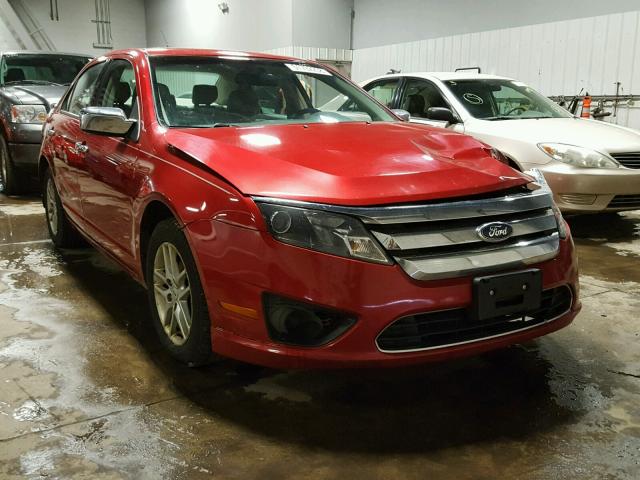 3FAHP0GA1BR341221 - 2011 FORD FUSION S RED photo 1