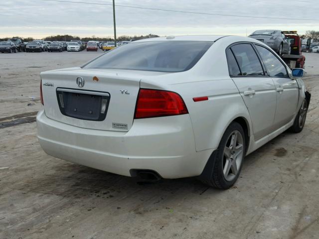 19UUA662X4A031381 - 2004 ACURA TL WHITE photo 4