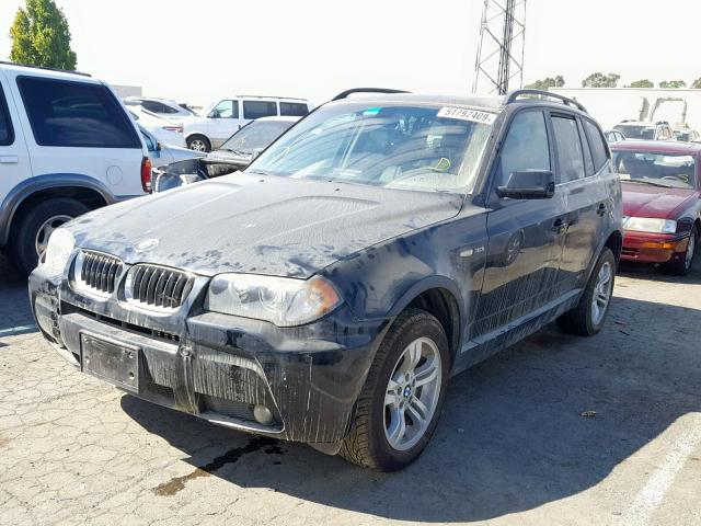 WBXPA93406WD26147 - 2006 BMW X3 3.0I BLACK photo 2