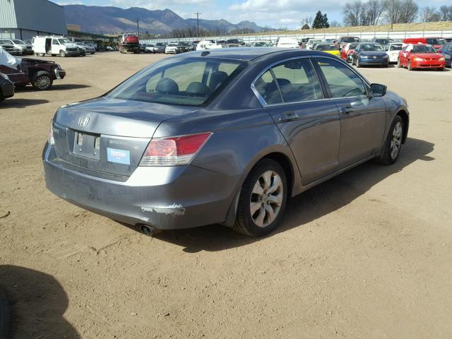 JHMCP268X8C034490 - 2008 HONDA ACCORD EXL GRAY photo 4