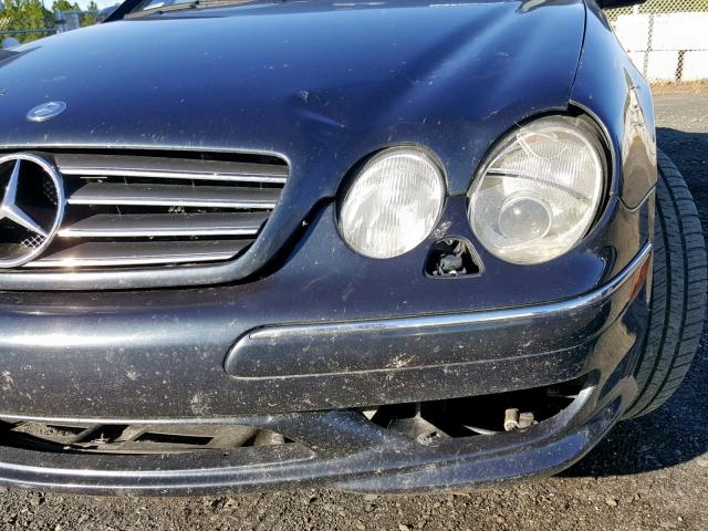 WDBPJ75J52A023646 - 2002 MERCEDES-BENZ CL 500 BLUE photo 9