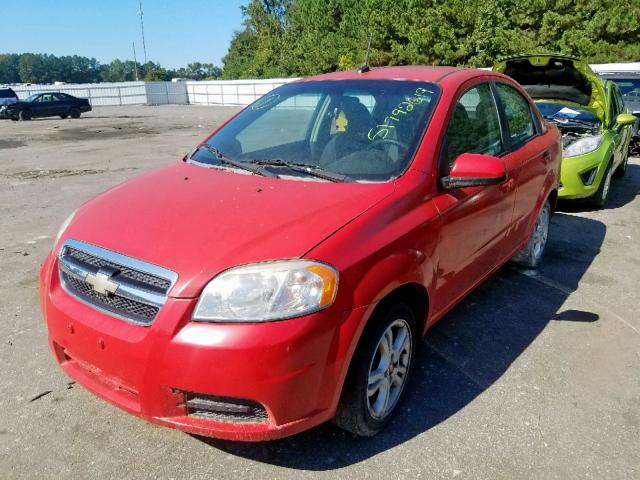 KL1TD5DE6BB141089 - 2011 CHEVROLET AVEO LS RED photo 2