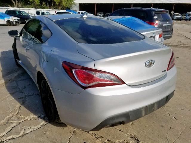 KMHHT6KDXDU097943 - 2013 HYUNDAI GENESIS CO SILVER photo 3