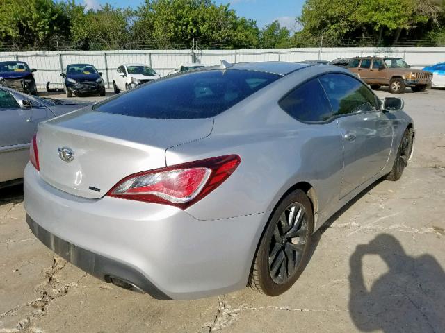 KMHHT6KDXDU097943 - 2013 HYUNDAI GENESIS CO SILVER photo 4