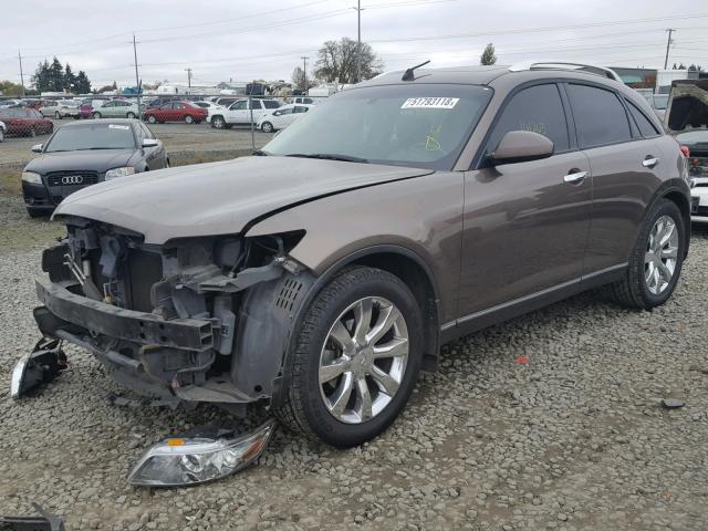 JNRAS08W64X222837 - 2004 INFINITI FX35 BROWN photo 2