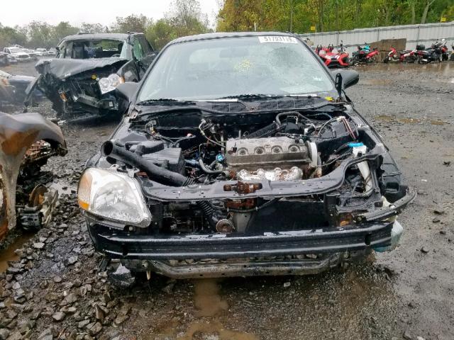 2HGEJ6444WH100367 - 1998 HONDA CIVIC DX BLACK photo 9