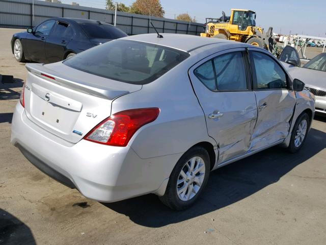 3N1CN7AP5GL884617 - 2016 NISSAN VERSA S SILVER photo 4