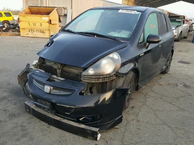 JHMGD38697S028499 - 2007 HONDA FIT S 黑色 照片 2