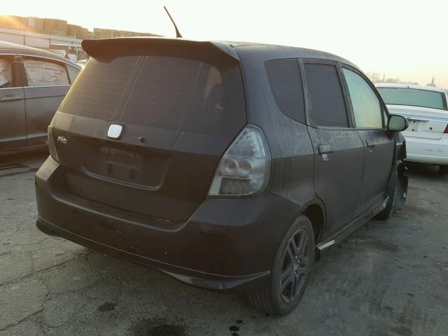 JHMGD38697S028499 - 2007 HONDA FIT S 黑色 照片 4