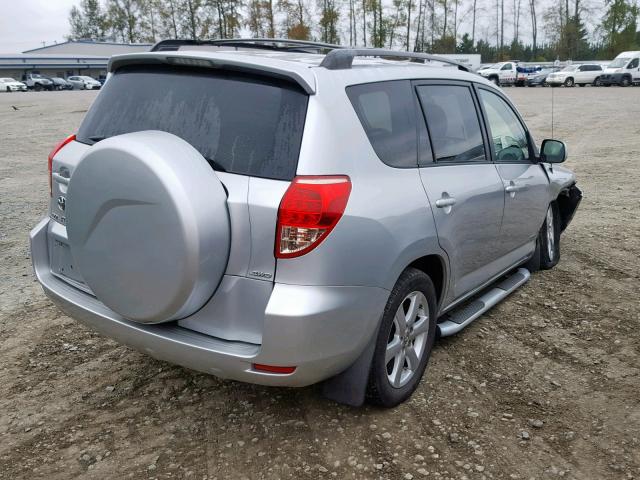 JTMBD31V086088193 - 2008 TOYOTA RAV4 LIMIT SILVER photo 4