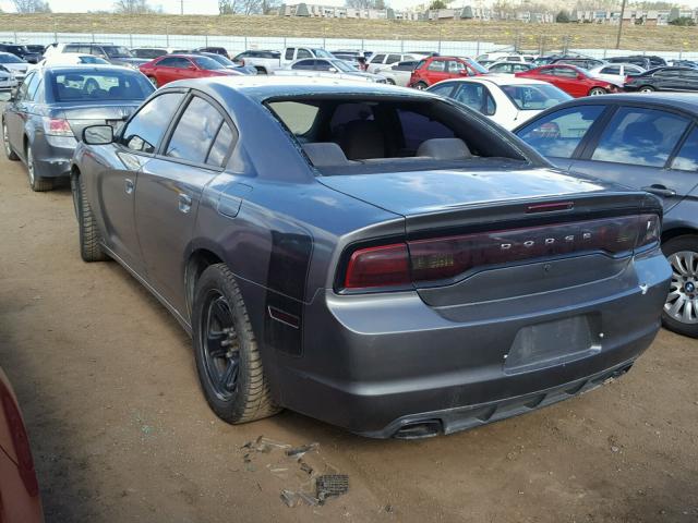 2C3CDXAT7CH230884 - 2012 DODGE CHARGER PO BLACK photo 3