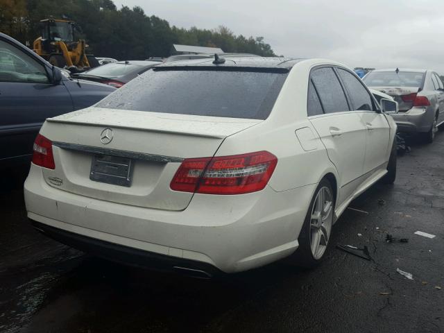 WDDHF5GB5BA412925 - 2011 MERCEDES-BENZ E 350 WHITE photo 4