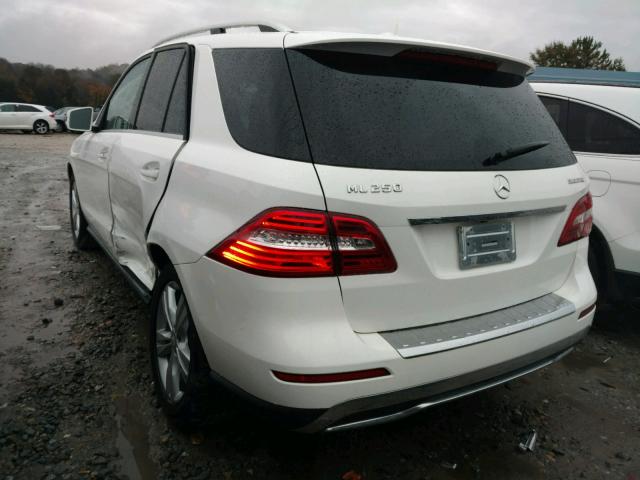 4JGDA0EB6FA490600 - 2015 MERCEDES-BENZ ML 250 BLU WHITE photo 3