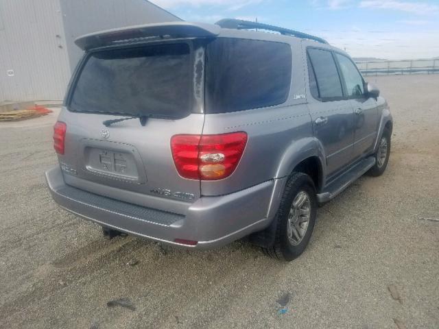 5TDBT48A53S190142 - 2003 TOYOTA SEQUOIA LI SILVER photo 4