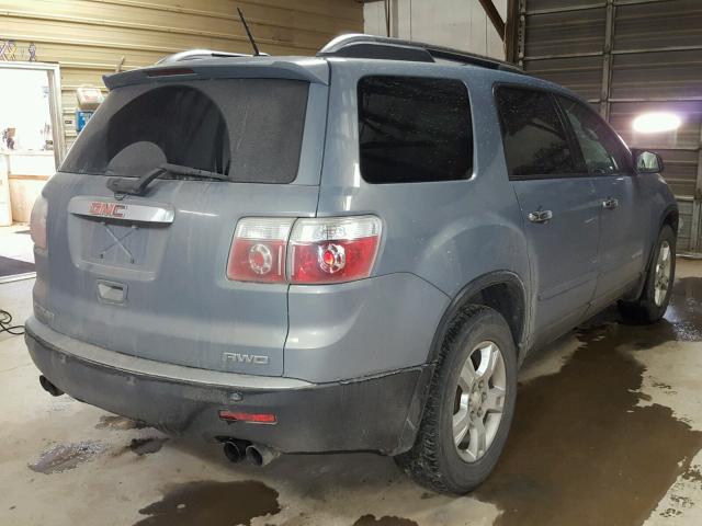 1GKEV13728J158694 - 2008 GMC ACADIA SLE BLUE photo 4