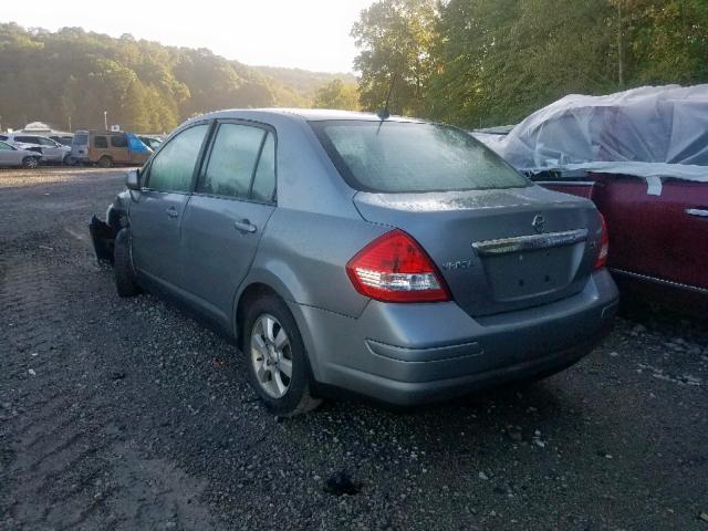 3N1BC11E29L441809 - 2009 NISSAN VERSA S GRAY photo 3