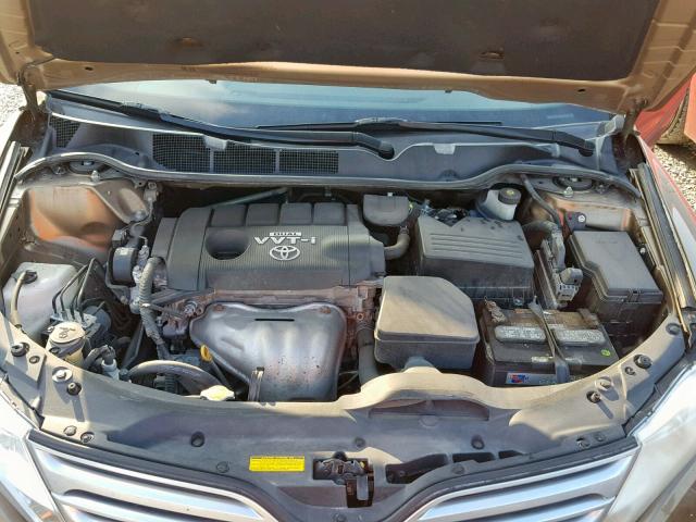 4T3ZE11A49U017639 - 2009 TOYOTA VENZA BASE GOLD photo 7