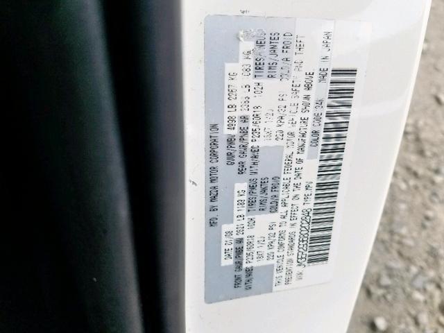 JM3ER293680202848 - 2008 MAZDA CX-7 WHITE photo 10