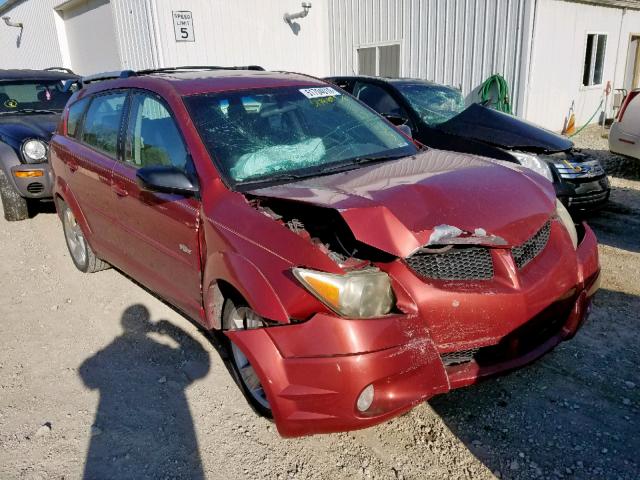 5Y2SL64874Z442875 - 2004 PONTIAC VIBE MAROON photo 1