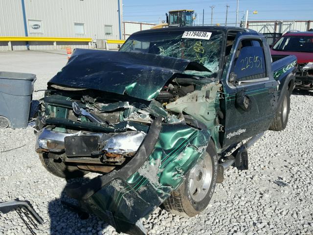 4F4ZR16V8XTM43714 - 1999 MAZDA B3000 CAB GREEN photo 2