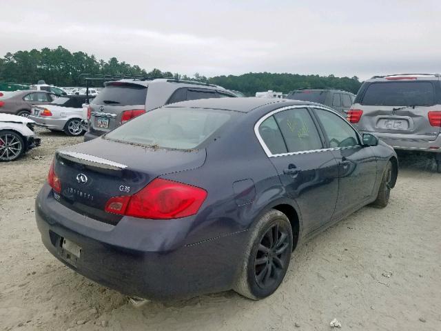 JNKBV61E67M706477 - 2007 INFINITI G35 GRAY photo 4