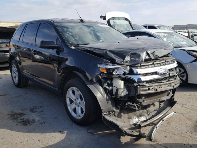 2FMDK3JC0DBB95944 - 2013 FORD EDGE SEL BLACK photo 1