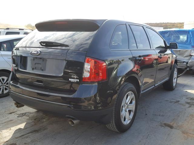 2FMDK3JC0DBB95944 - 2013 FORD EDGE SEL BLACK photo 4