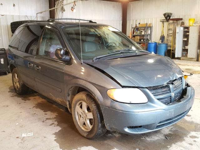 1D4GP45R65B182312 - 2005 DODGE CARAVAN SX BLUE photo 1