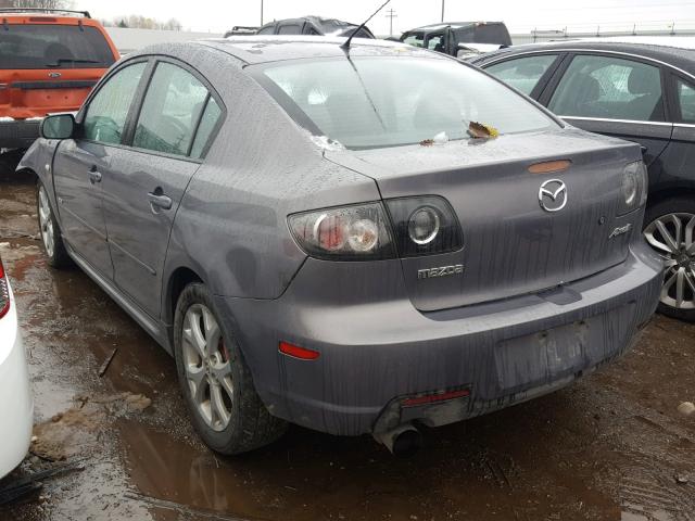 JM1BK323X71621732 - 2007 MAZDA 3 S GRAY photo 3