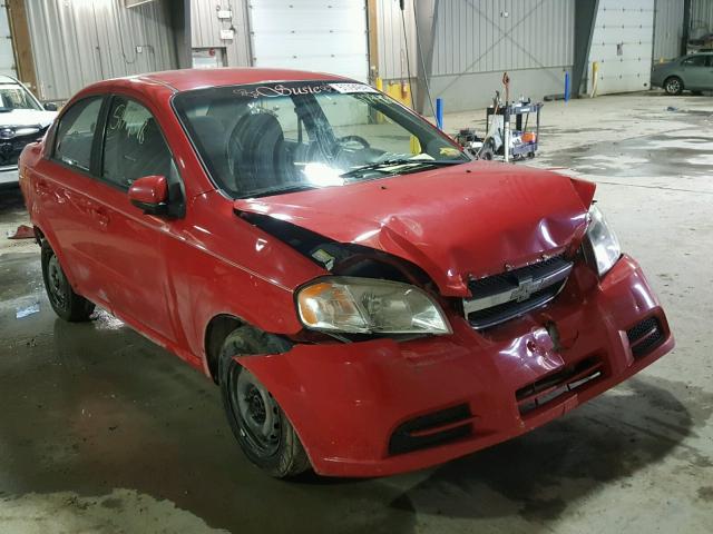 KL1TD5DE3AB113720 - 2010 CHEVROLET AVEO LS RED photo 1
