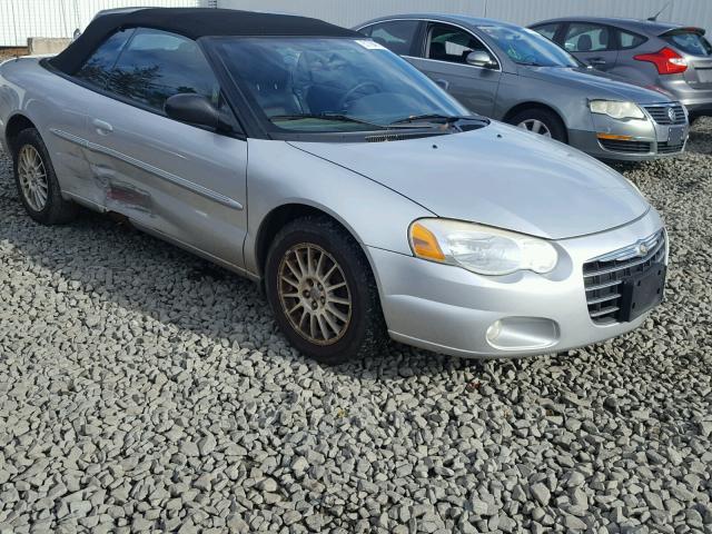 1C3EL55RX4N403708 - 2004 CHRYSLER SEBRING LX SILVER photo 1