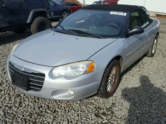 1C3EL55RX4N403708 - 2004 CHRYSLER SEBRING LX SILVER photo 2