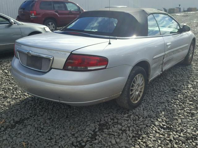 1C3EL55RX4N403708 - 2004 CHRYSLER SEBRING LX SILVER photo 4