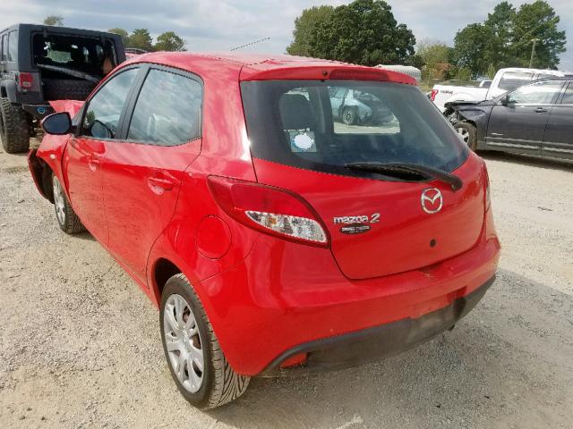 JM1DE1KY2C0141281 - 2012 MAZDA MAZDA2 RED photo 3