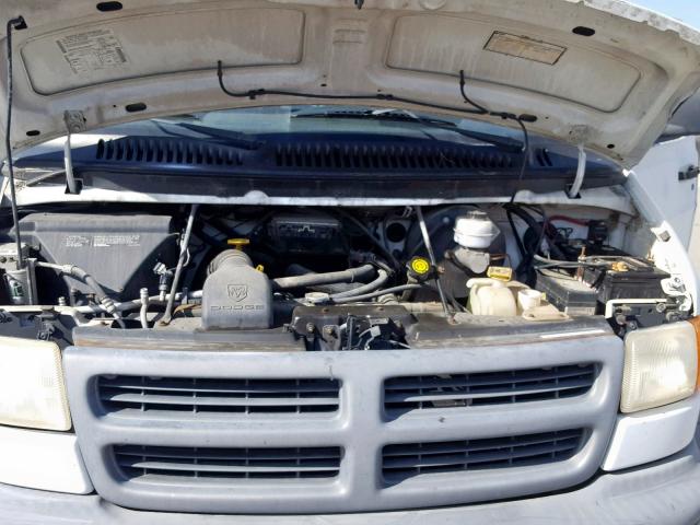 2B7KB31Y41K518461 - 2001 DODGE RAM VAN B3 WHITE photo 7