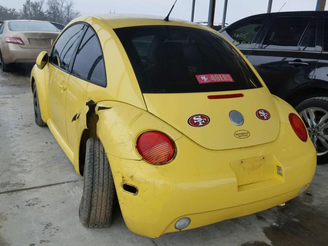 3VWBK21C04M401216 - 2004 VOLKSWAGEN NEW BEETLE YELLOW photo 3