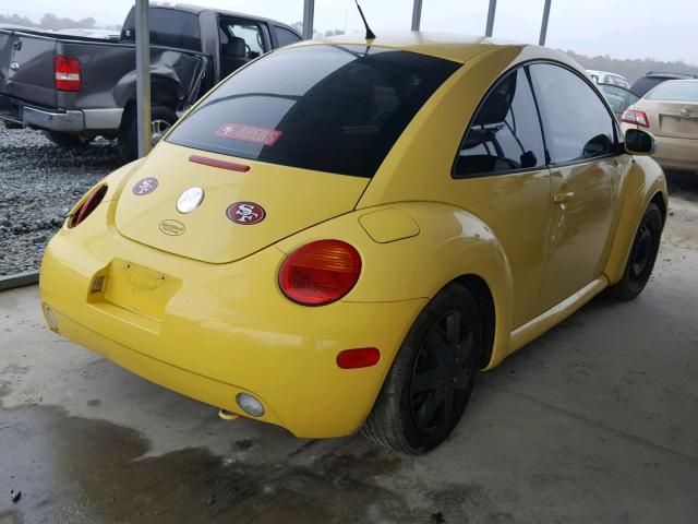 3VWBK21C04M401216 - 2004 VOLKSWAGEN NEW BEETLE YELLOW photo 4