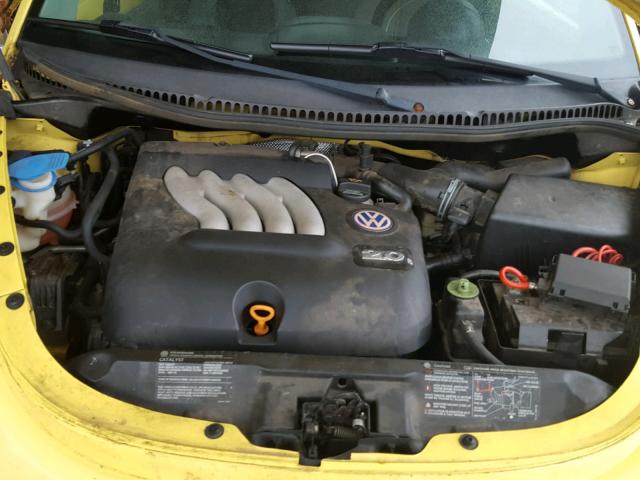 3VWBK21C04M401216 - 2004 VOLKSWAGEN NEW BEETLE YELLOW photo 7