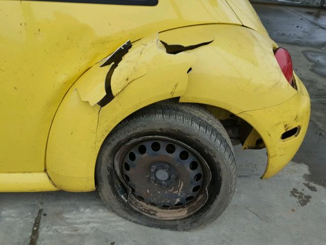 3VWBK21C04M401216 - 2004 VOLKSWAGEN NEW BEETLE YELLOW photo 9