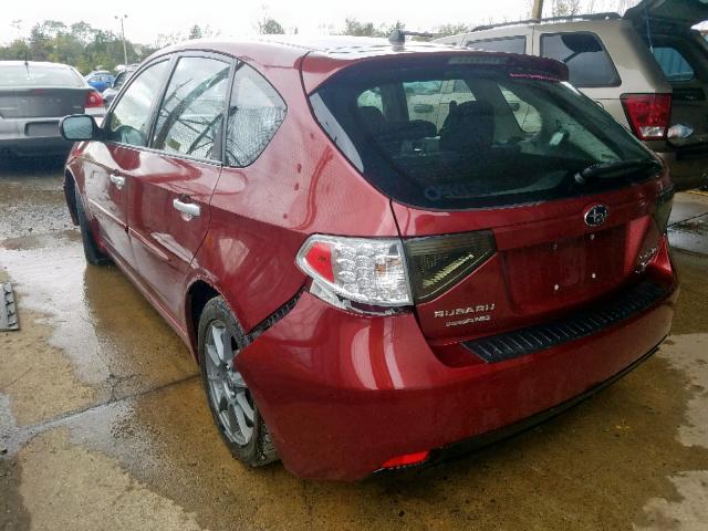 JF1GH6D62BH830580 - 2011 SUBARU IMPREZA OU MAROON photo 3