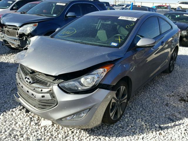 KMHDH6AE5DU016583 - 2013 HYUNDAI ELANTRA CO GRAY photo 2