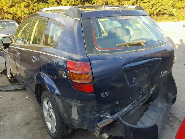 5Y2SL62844Z454792 - 2004 PONTIAC VIBE BLUE photo 3