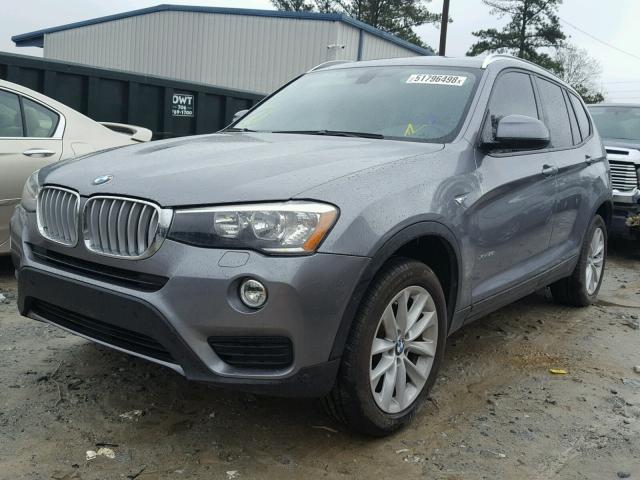 5UXWX9C55F0D56522 - 2015 BMW X3 XDRIVE2 GRAY photo 2