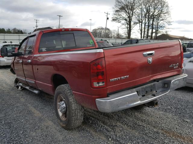 3D7LX38C76G117755 - 2006 DODGE RAM 3500 S RED photo 3